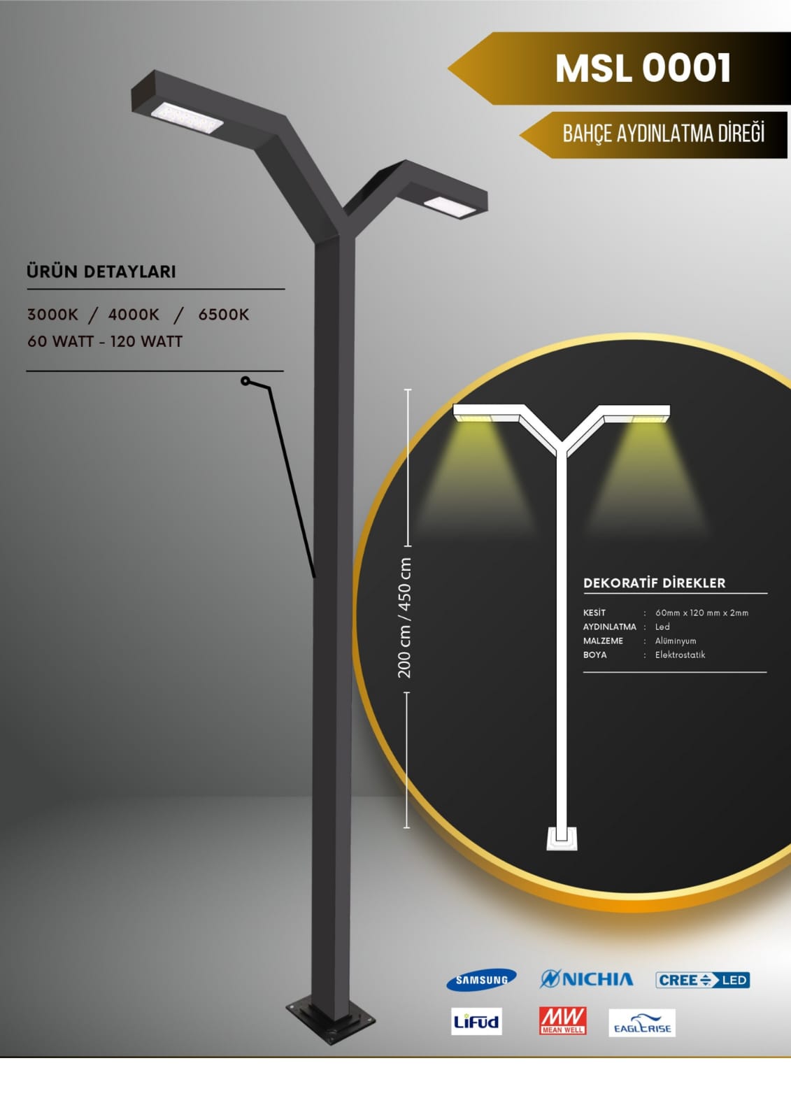 Klasik Bahçe Lambası